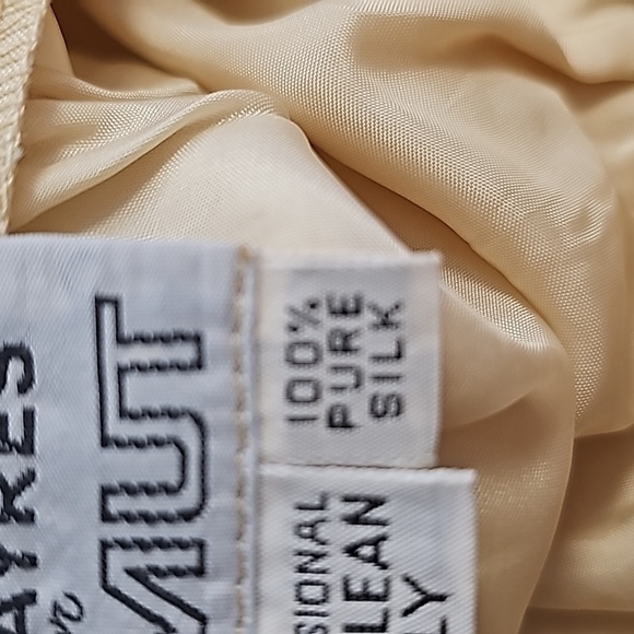 Don Sayres for GAMUT, vintage Y2K 100% silk skirt.  Big pockets side zipper sz 8 - Picture 5 of 11